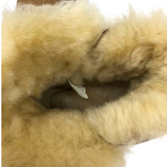 Sheepskin  Wool Shearling Lined Short Winter Boots Chestnut Brown Women's 6 - Picture 8 of 8